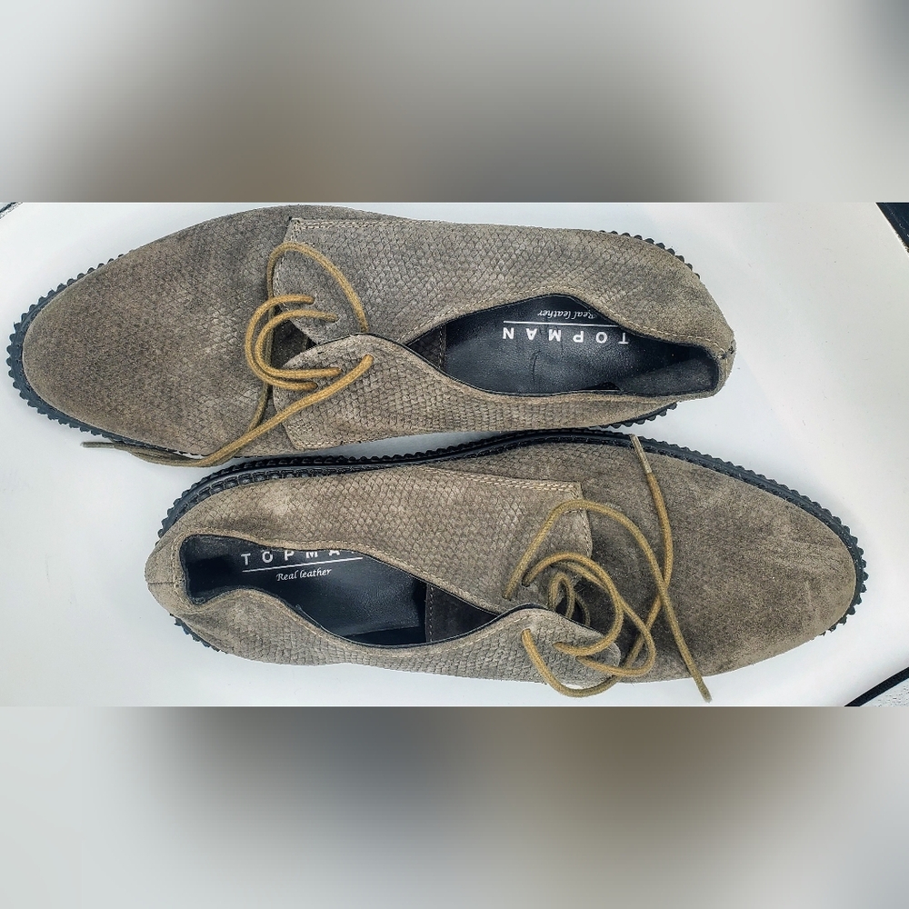 Topman Suede Lace-Up Shoes For Men